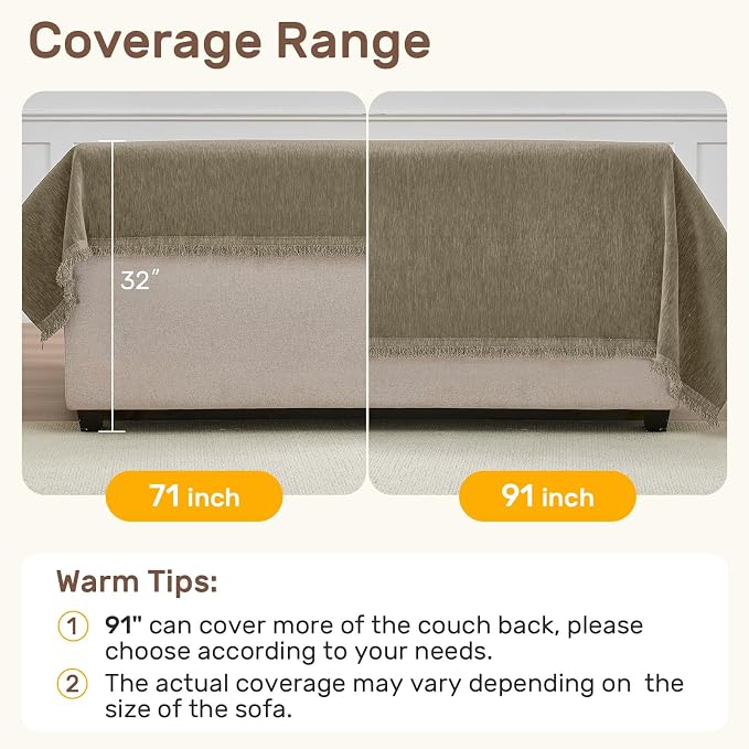 2 Pieces Sectional Couch Covers L Shaped Cover XXXL Quicksand | Thick Washable Fabric for L Shaped Sectional Sofa, Anti-Pet Hair, Stain & Wear Resistant, Easy Care & Installation - Image 5