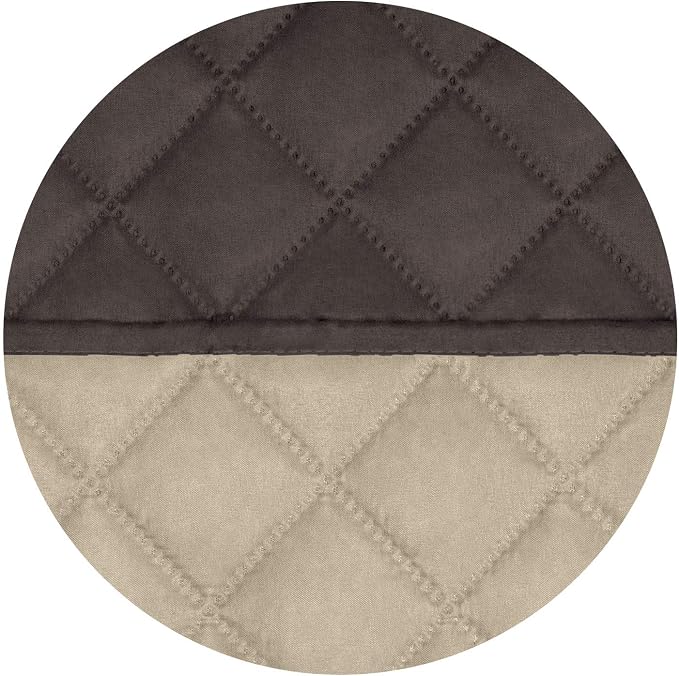 PureFit Reversible Quilted Couch Covers for Dogs Oversized Sofa Cover 78” | Chocolate/Beige, Water Resistant Couch Protector, Washable Pet Couch Cover with Non Slip and Elastic Straps For Kids - Image 5