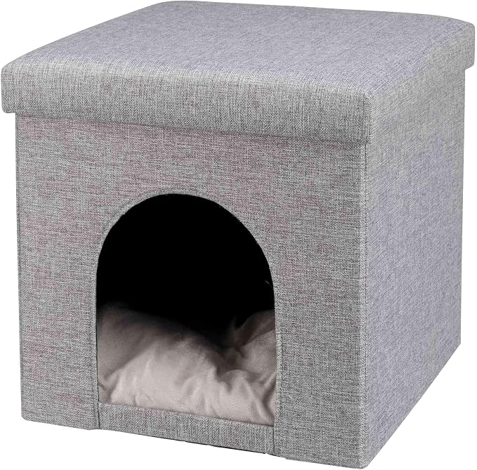 Trixie Alois Cuddly Cave, 38 x 40 x 38 cm, Grey by TRIXIE