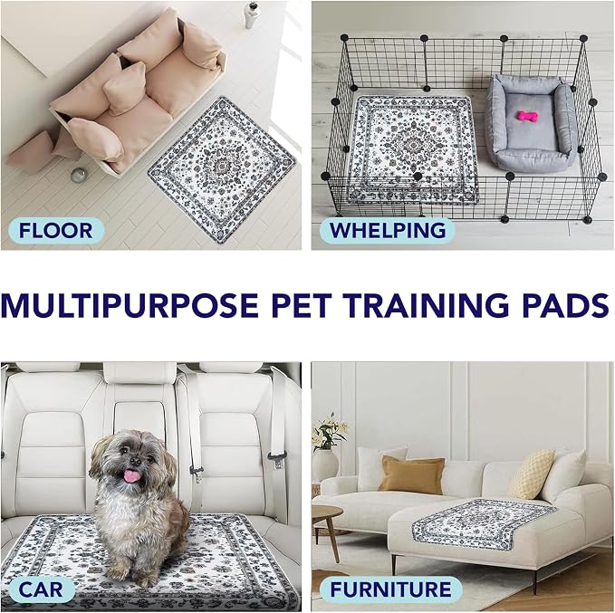 PUPIBOO Washable Pee Pads for Dogs and Cats - Super Absorbent Reusable Puppy Training Pads - 100% Waterproof, Leak-Proof & Non-Slip Whelping Pads for Pet Housebreaking - Image 5