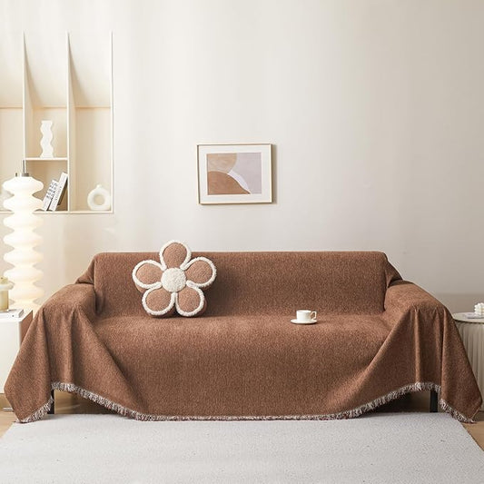 MEETSKY Couch Cover for Pets Sofa Cover for 3 Cushion Couch Sofa Oversized Sofa Slipcovers Sectional Sofa Covers Washable, Sofa Throw Couch for Dogs Couch Protector, 91"x 150"，Camel by MEETSKY