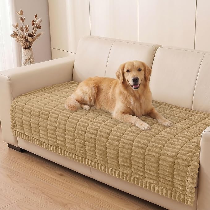 Smiry Couch Cover for Dogs, Non Slip Washable Sofa Protector for Pets | Soft Furniture Cover for Leather & Fabric Couches, Cozy Protect Against Fur, Dirt & Messes, Pet Friendly, 35.4"x70.9" by Smiry