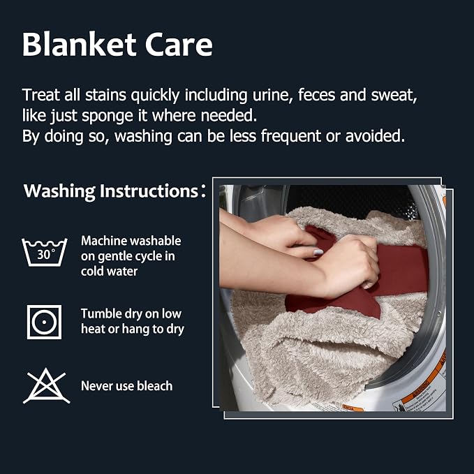 Kritter Planet Waterproof Reversible Pet Blanket for Dogs and Cats | 80 x 90 Inch, Waterproof Cover for Sofa and Bed, Washable Protection Against Fur, Dirt, Scratches and Everyday Messes - Image 8
