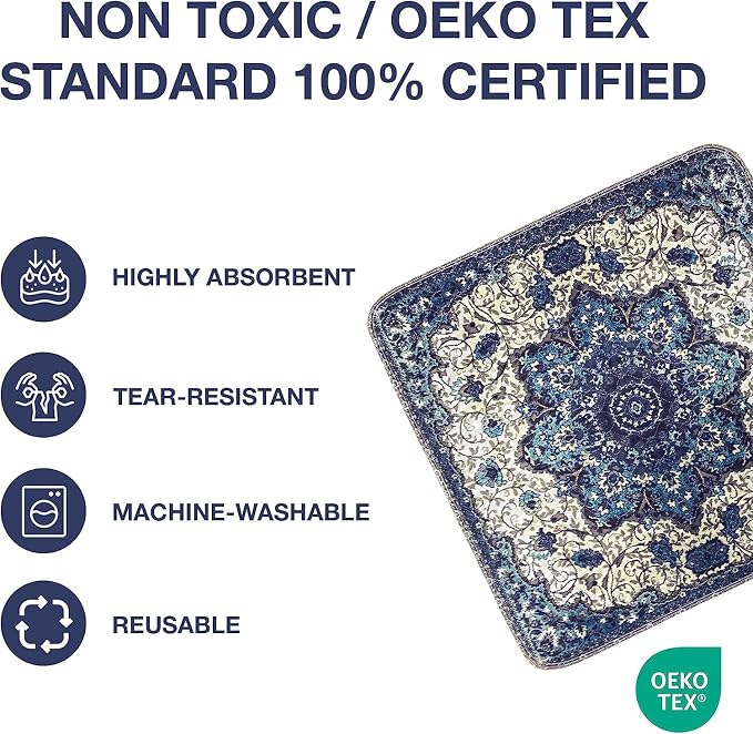 PUPIBOO Washable Pee Pads for Dogs & Cats 54x 54 Super Absorbent Reusable Puppy Training Pads - 100% Waterproof, Leak-Proof, Non-Slip Pet Pads for Housebreaking, Whelping & Indoor Floor Protection - Image 6