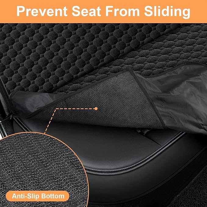 Mancro Dog Car Seat Cover for Back Seat, 2025 Upgraded 600D Heavy Duty Waterproof & Scratch-Resistant Dog Hammock for Car, Back Seat Pet Cover for Dogs with Sedan, and SUVs, Standard, Paw Prints
