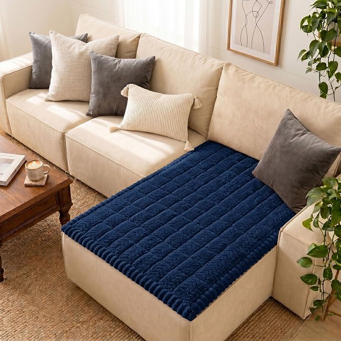 Smiry Couch Cover for Dogs, Non Slip Fuzzy Pet Sofa Covers Washable | Sofa Slipcovers for 3 Cushion Couch, Soft Thick Furniture Protector for Cats Dogs, Against Fur, Dirt, Scratch (43"x82.7") by Smiry