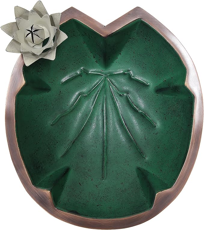 Achla Designs Lilypad Birdbath with Rail Mount Bracket - Image 7