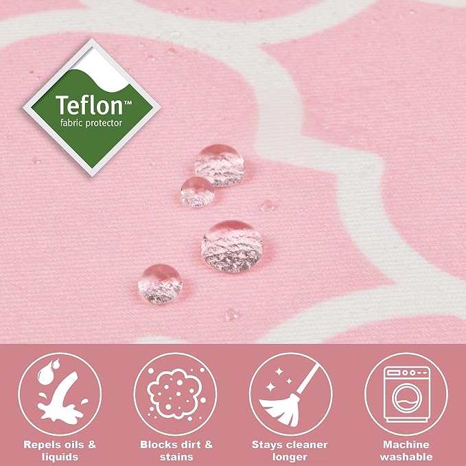 MidWest Homes for Pets Medium Dog Crate Cover Featuring Teflon Fabric Protector, Poly-Cotton Privacy Kennel Cover Fits Most 30-inch Crates, Pink Designer Print, Machine Washable, Reduces Barking - Image 4