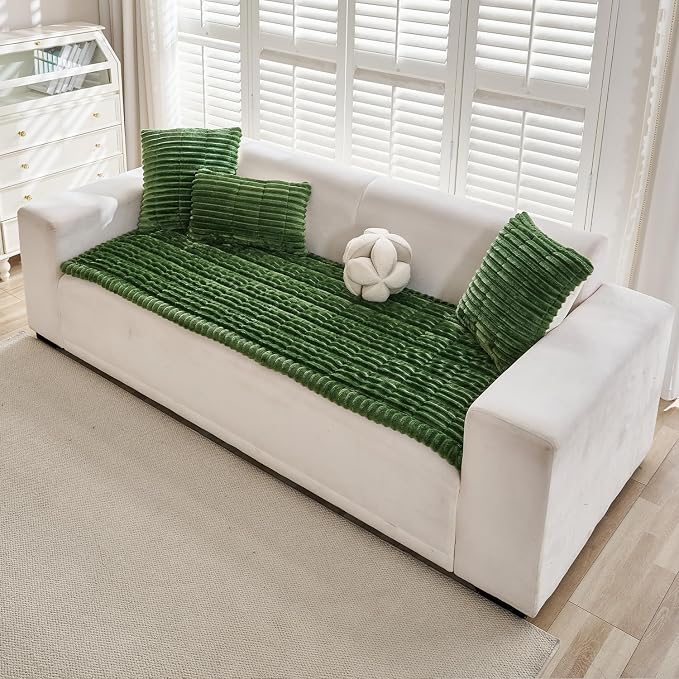 Mitid Sofa Cover Fuzzy Couch Cover for Pet, Couch Covers for Dogs Pets Mat | Washable Non-Slip Sofa Slipcover Cushion Protector Pets Friendly Mat, Dog Couch Cover, Square Couch Covers for Dogs Non Skid - Image 2