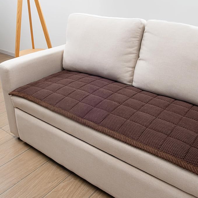 Pet Couch Covers,Couch Cover for Dogs Washable,Anti Slip Dog Sofa Covers Couch Protector Sofa Mat,Seat Cover,Dog Mat,Pet Pad for Furniture 1 Piece (Brown, 21''x47''/Rectangular) - Image 4