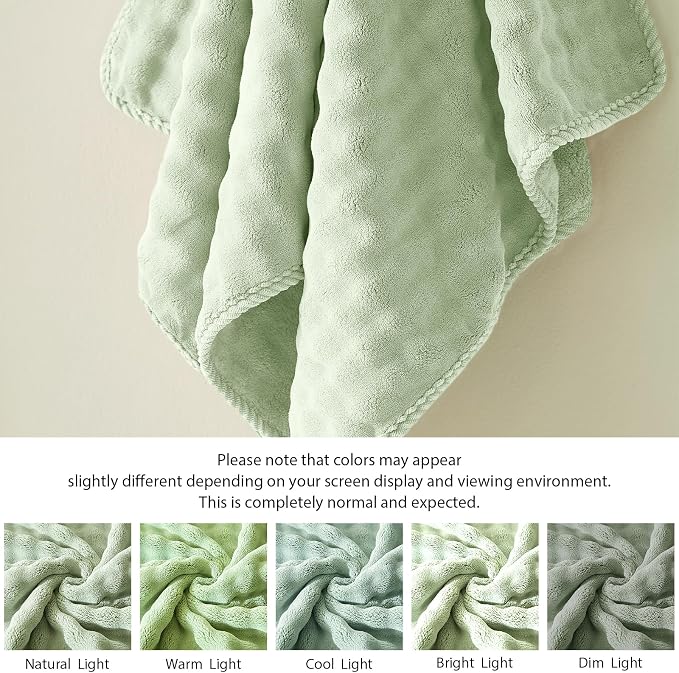 COZYART Lint Free 8 Pcs Bathroom Towel Set Ultra Soft Microfiber Sage Green | Ultra Soft, Fluffy, Thick, Highly Absorbent, Quick Dry, No Shedding, No Pilling, Fade Resistant, Durable, Long-lasting - Image 6