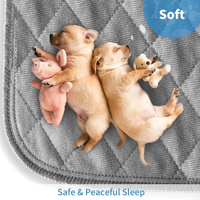 Washable Reusable Dog Pee Pads, 82"x102" Absorbent & Waterproof Puppy Training Pad for Crate, Playpen & Carpet, Large Potty Pads for Dogs, Cats & Small Pets - Image 5