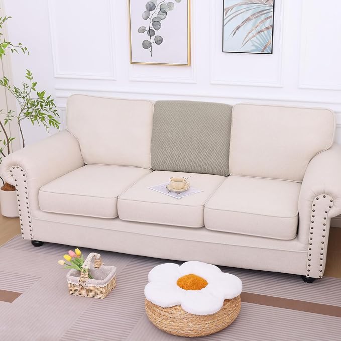 hyha Waterproof Couch Cushion Covers, Anti Slip Sofa Slipcovers for Pets | Waterproof Protection, Thick Jacquard Fabric, Wear Resistant, Anti Slip, Pet Protection (1 Piece for Backrest L) - Image 5