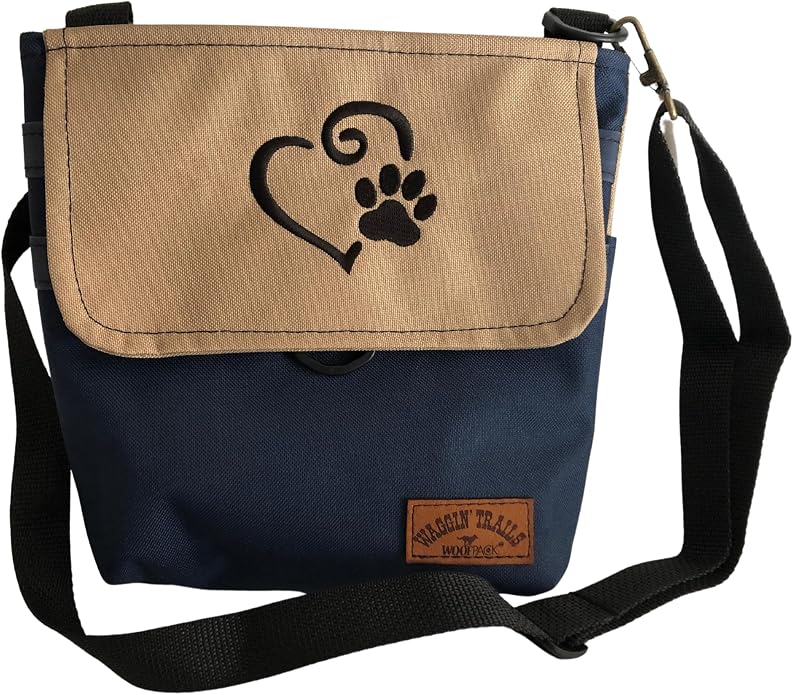 WoofPack Dog Walking Bag Hands-Free Crossbody/Fanny Pack with Odor-Control Poop Bag Holder & Storage for Essentials by WagginTrailsWoofPack