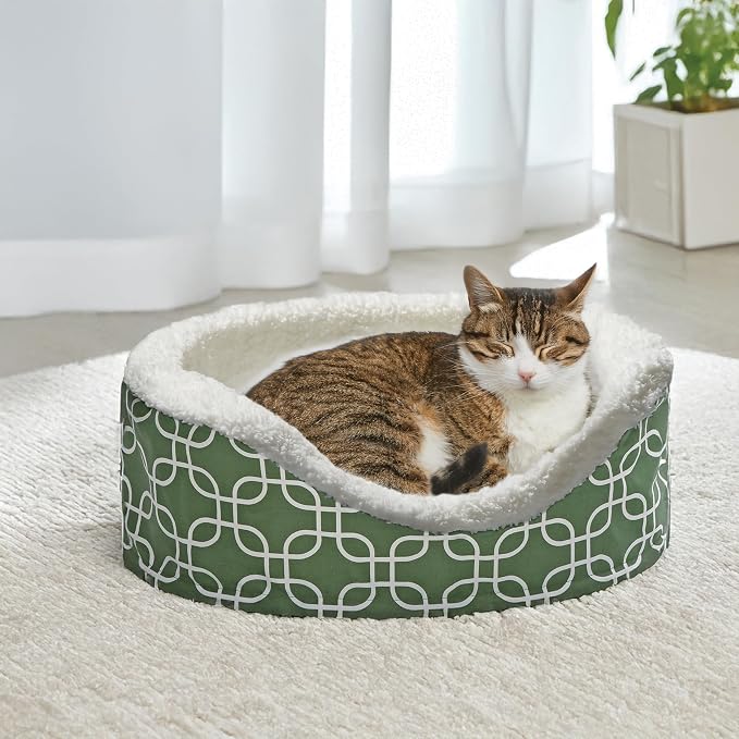 MidWest Homes for Pets Orthoperdic Egg-Crate Nesting Pet Bed w/Teflon Fabric Protector, XS Green - Image 2