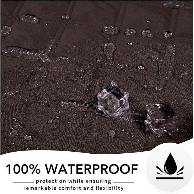 Easy-Going 100% Waterproof Dog Bed Cover, Non-Slip Pet Blanket for Furniture, Washable Couch Cover, Repleasement Sofa Cover (120X82 in,Chocolate) - Image 5