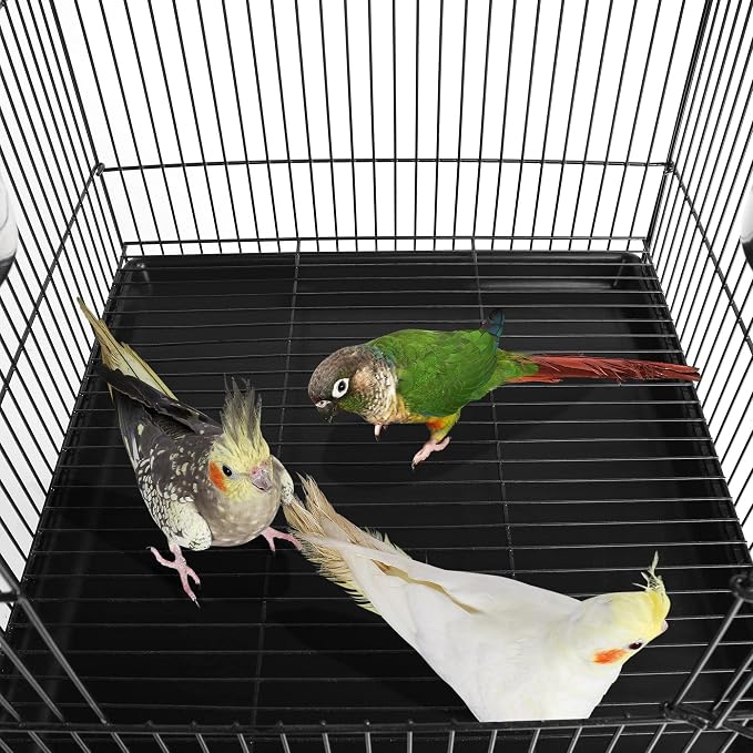 Yaheetech 57" Open Top Bird Cage with Detachable Rolling Stand & Storage Shelf, Parrot Cage for Cockatiels, Quaker, Conures, Caique & Small to Medium Parrots - Image 7