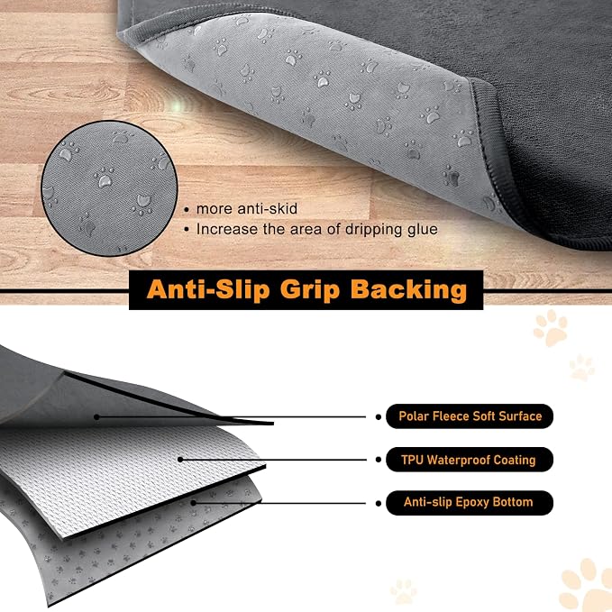 Washable Pee Pads for Dogs, 48x60 2PACKS Reusable Whelping Pads, Absorb Dog Mats Non-Slip Puppy Training Pads for Whelping, Potty, Training, Playpen, Crate - Image 3