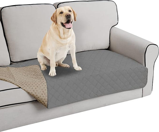 Easy-Going 100% Waterproof Dog Bed Cover, Non-Slip Pet Blanket for Furniture, Washable Couch Cover, Repleasement Sofa Cover (30X70 in, Grey) by Easy-Going
