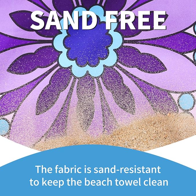 Microfiber Beach Towel Oversized 71x32 Multiple with Bag 6 Pack Bulk | Thin Lightweight Sand Free Absorbent Quick Dry Large for Travel Pool Swim Bath Cruise Sports Camping Essentials Adults Gifts - Image 5