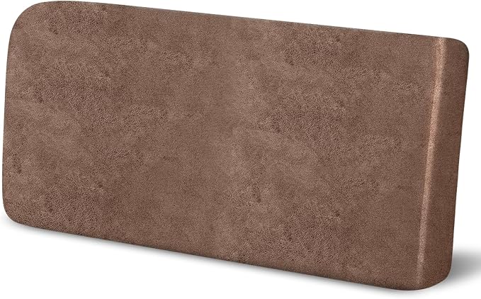 molasofa Leather Look Couch Cushion Loveseat Covers, Stretch Sofa Cushion Covers for Sectional Loveseats Protector,Replacement Seat Cushion Slipcovers,Machine Washable(1 Cushion Loveseat,Light Brown) by Molasofa