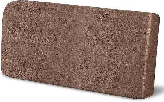 molasofa Leather Look Couch Cushion Loveseat Covers, Stretch Sofa Cushion Covers for Sectional Loveseats Protector,Replacement Seat Cushion Slipcovers,Machine Washable(1 Cushion Loveseat,Light Brown) by Molasofa