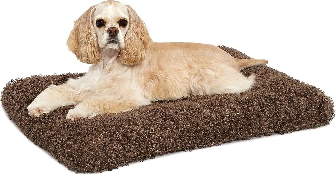 MidWest Homes for Pets Medium QuietTime Deluxe Coco Chic Pet Bed, Ultra-Soft & Overstuffed, Machine Washable, Fits 30-inch Crate by MidWestHomesForPets