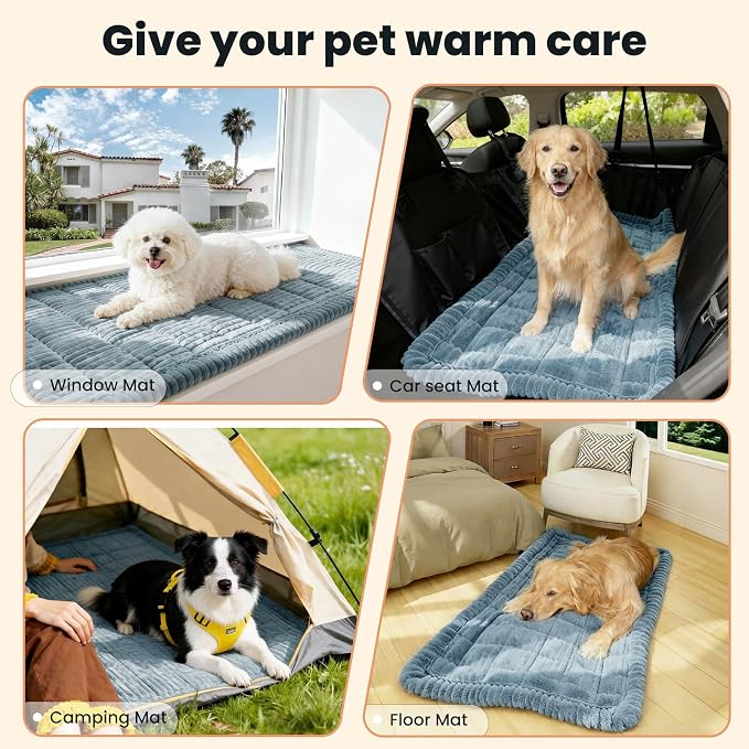 Couch Cover for Dogs Washable, Non-Slip Pet Couch Covers for Sofa, Fuzzy Dog Couch Cover Blanket Thick Soft Plush for Furniture Protector (Blue Gray, 27.6" x 47.2"/70 x 120cm) - Image 5