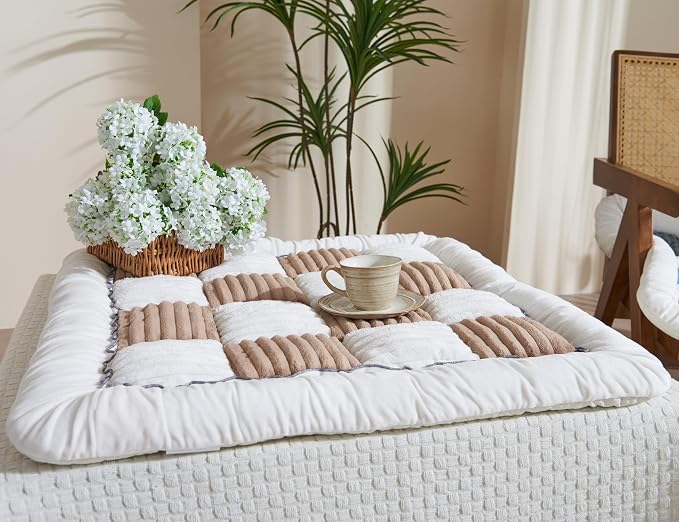 Couch Cushion Cover for dog Sofa Cover Washable Pet Love Seat Couch Covers for Sofa Slipcovers Couch Protector Blanket for Dog Sofa Cushion Covers for Pet Washable Pad Light Brown 70x70cm/27.6x27.6in - Image 8