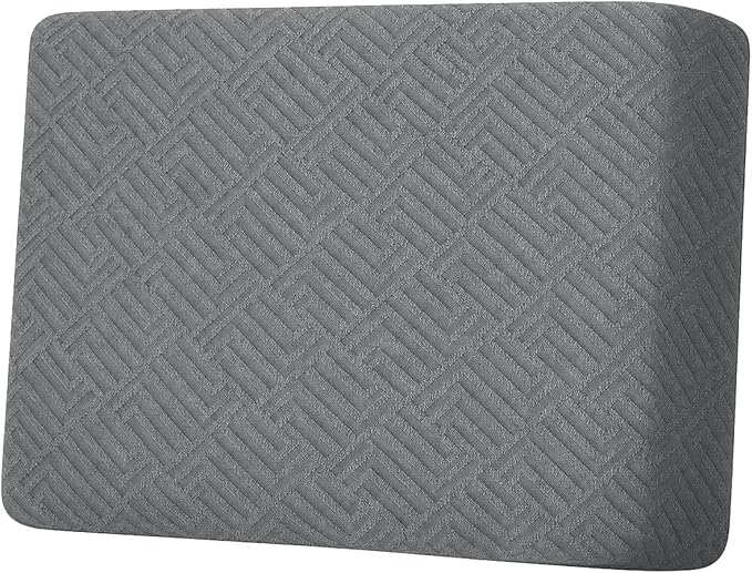 XINEAGE Couch Cushion Covers,Loveseat Seat Slipcovers for Pets,Non Slip Sofa Seat Cover Washable,Sofa Slipcovers with Elastic Bottom(1 Piece Loveseat Cushion Cover,Light Gray) by XINEAGE