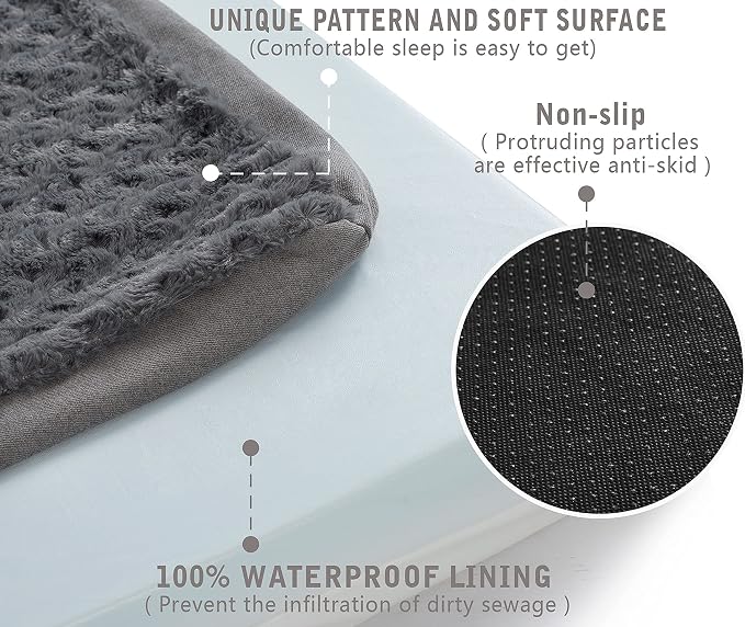Orthopedic Memory Foam Dog Bed, Cooling Dog Beds for Extra Large Dogs -Waterproof Pet Bed for Crate with Removable Washable Cover, Ideal for Arthritic Dogs, XL(41inch,90Lbs) - Image 4