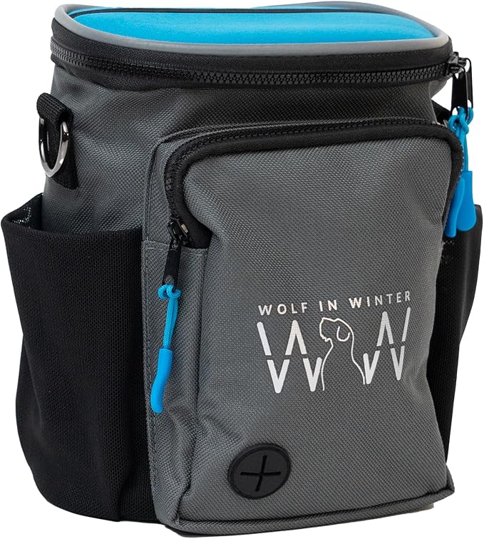 Quickdraw XL Dog Treat Pouch – Training Bag with Waste Bag Dispenser (Bags Not Included), Phone Pocket, Water Bottle Holders, 3-Way Strap – Durable & Reflective (Alpine Blue) - Image 4