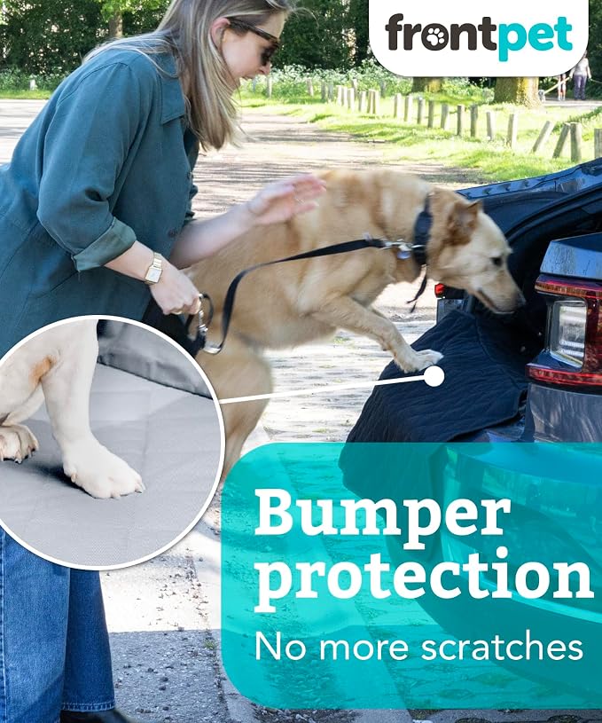 SUV Cargo Liner for Dogs - Water-Resistant Pet Trunk Cargo Cover Mat for SUVs and Sedans with Bumper Flap Protector, Trunk Cover, Non-Slip Liner, (35" X 40") Upgraded 2025 - Image 4