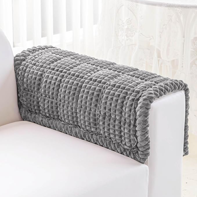 Couch Cover for Dogs Washable, Non-Slip Pet Couch Covers for Sofa, Fuzzy Dog Couch Cover Blanket, Thick, Soft, Plush Couch Cushion Covers for Sofa Protector (Dark Gray, 27.6" x 27.6"/70 x 70cm) by Disayu