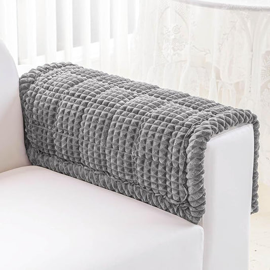 Couch Cover for Dogs Washable, Non-Slip Pet Couch Covers for Sofa, Fuzzy Dog Couch Cover Blanket, Thick, Soft, Plush Couch Cushion Covers for Sofa Protector (Dark Gray, 27.6" x 27.6"/70 x 70cm) by Disayu