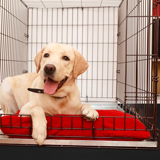 Drydiet PVC Pet Crate Floor Protection Mat 32" x 50" XXL Washable Floor Covering Reusable Waterproof Non Slip Rug Whelping Pad for Pet - Image 6