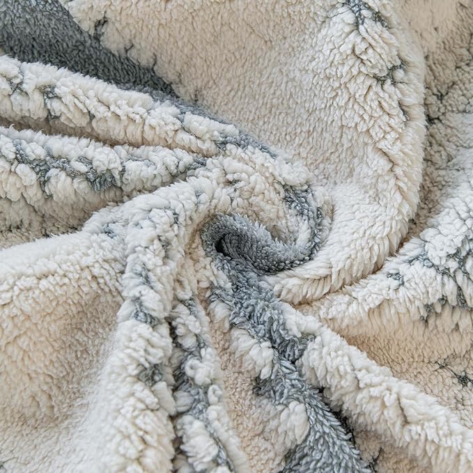Sherpa Fleece Couch Cover for 3 Cushion Sofa, Gray, 71" x 134" - Pet Proof Sofa Covers Heavy Duty Scratch Resistant Pet Friendly Furniture Cover - Easy Install, Machine Washable - Image 6