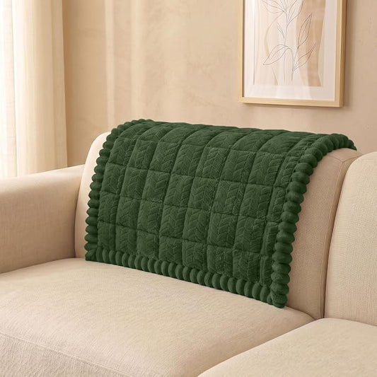 Smiry Couch Cover for Dogs, Non Slip Fuzzy Pet Sofa Arm Covers Washable | Sofa Slipcovers for Armrest & Backrest, Soft Thick Furniture Protector for Cats Dogs, Against Fur, Dirt (35.4"x35.4") by Smiry