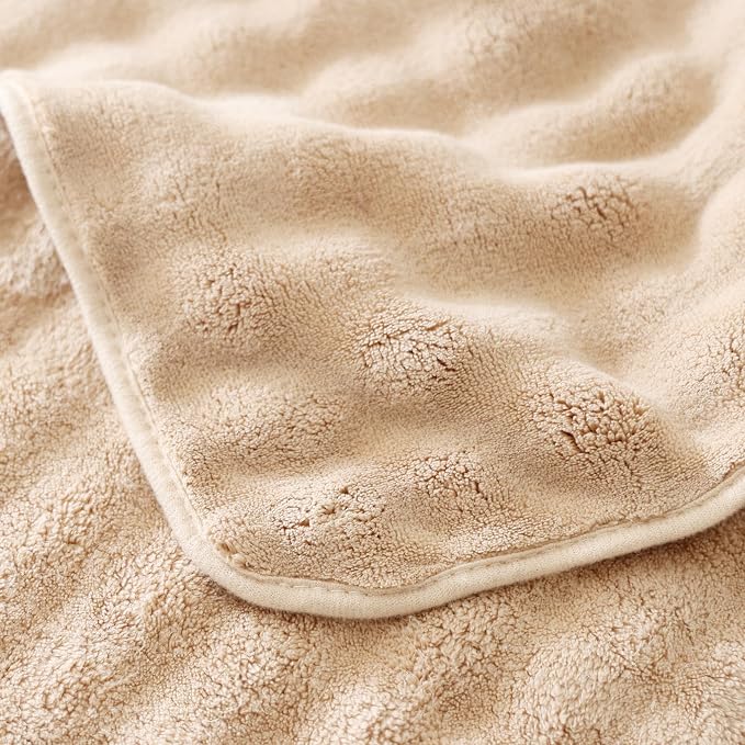 Bath Sheet 40x80 Inches Microfiber Extra Large BathTowel Super Soft Absorbent Quickly Dry Shower Towel for Bathroom (Beige,PK 1) - Image 6
