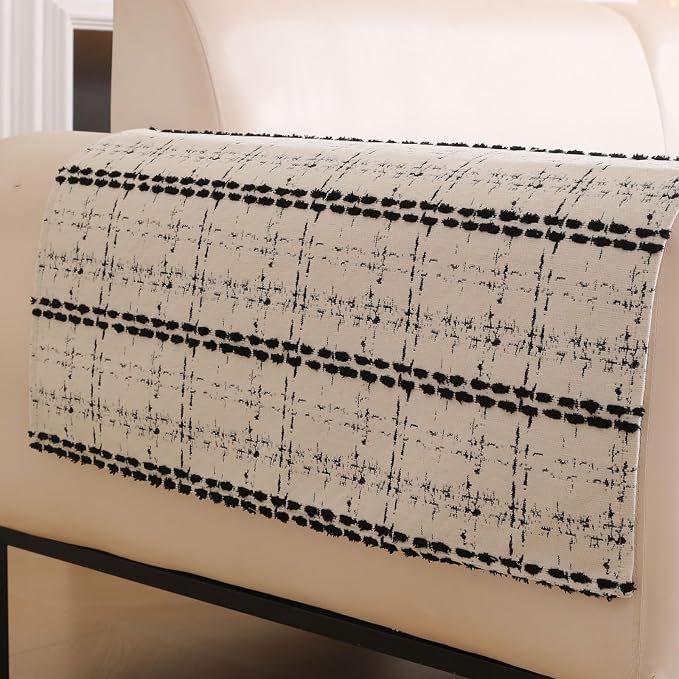 Waterproof Couch Cover for Dogs Washable,Chenille Pet Couch Covers for Sofa,Non-Slip Couch Covers for 3 Cushion Couch Sofa Pet Friendly (White, 27 * 23.6（2pc）) by Unknown