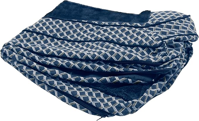 Furhaven Replacement Dog Bed Cover Comfy Couch Plush & Décor Sofa-Style, Machine Washable - Diamond Blue, Jumbo (X-Large) by FurHaven
