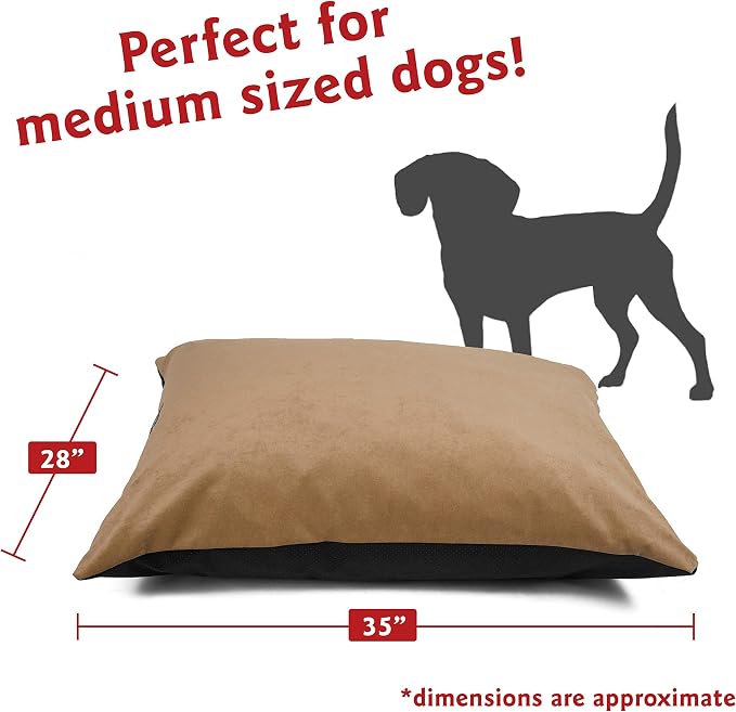 Majestic Pet Comfy Dog Bed Rectangle Medium, Washable, Non Slip 35 x 28 Inch Villa Pearl - Image 2