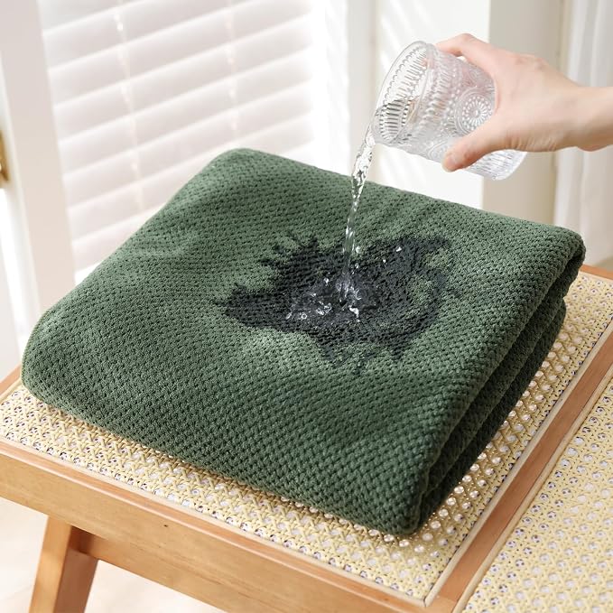 30x60 Inches Extra Large Bath Towels Set Super Soft Absorbent Luxury Microfiber Towels for Bathroom(Olive Green, 6PCS) - Image 5