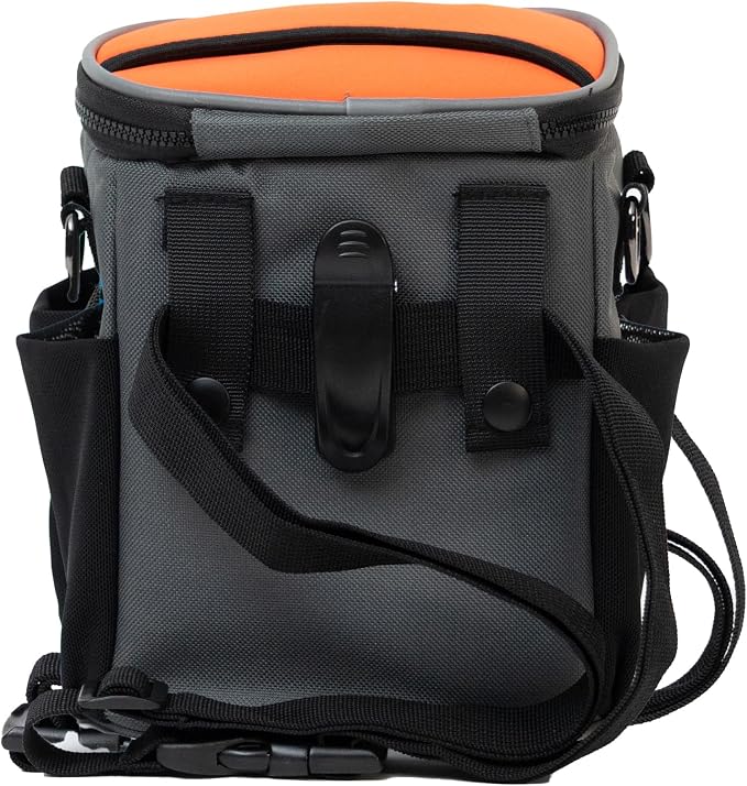 Quickdraw XL Dog Treat Pouch – Multipurpose Training Bag with Waste Bag Dispenser, Phone Pocket, Water Bottle Holders and 3-Way Strap – Durable and Reflective (Orange) - Image 6