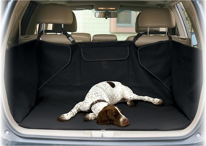 K&H Pet Products Quilted Cargo Cover Black Standard/Mid-Size Vehicle 54 Inches by KHPetProducts