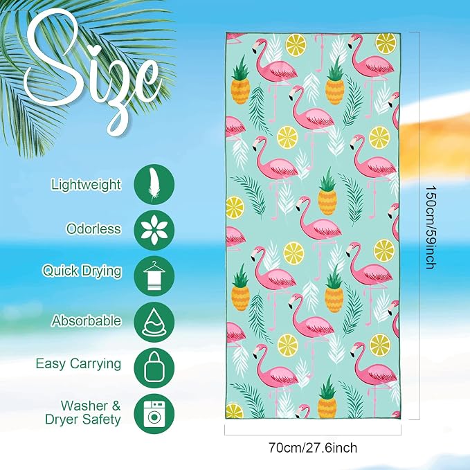 EBOOT 10 Pack Oversized Beach Towel Set Extra Large Pool Towels Microfiber Quick Dry Swim Blanket for Adult Women Men Face Hand Body Bath Travel Pool(Delicate Color,28 x 59 Inch,Seaside) - Image 2
