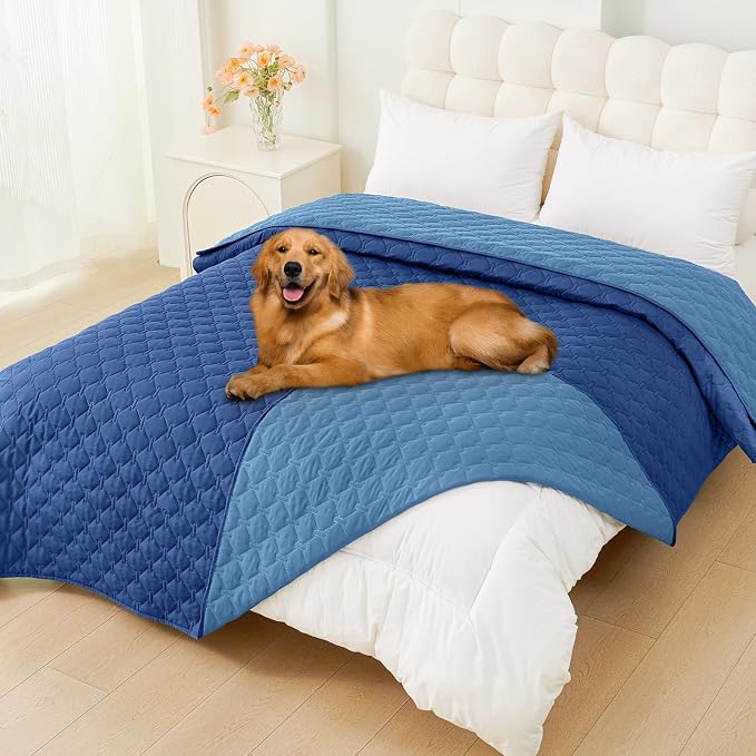 Smiry Waterproof Dog Bed Cover Blanket, Reversible Pet Blanket | Soft Reversible, Washable Leakproof Cats Dogs Couch Cover for Sofa, Couch, Furniture (82x120 Inch) by Smiry
