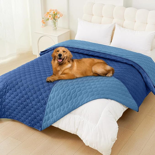 Smiry Waterproof Dog Bed Cover Blanket, Reversible Pet Blanket | Soft Reversible, Washable Leakproof Cats Dogs Couch Cover for Sofa, Couch, Furniture (82x120 Inch) by Smiry