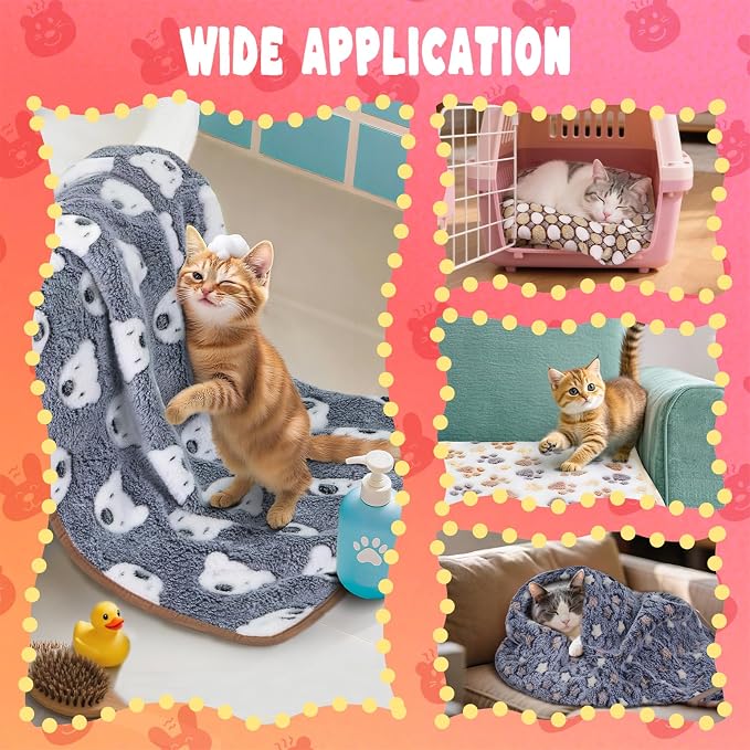 Eilyliafe 6 Pcs Guinea Pig Blankets Bedding Small Animal Cage Liners Sleep Mat Absorbent Reusable Pet Pee Bedding Pad Cover for Hamster Ferret Chinchilla Rabbit Hedgehog (30 x 42 Inch) - Image 4