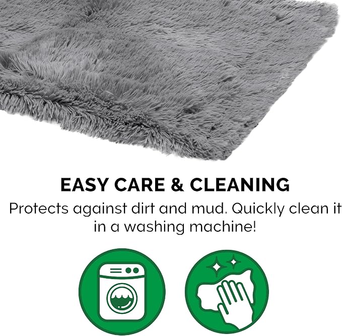 Furhaven Waterproof Throw Blanket for Dogs & Indoor Cats, Reversible Protective Pet Blanket, Small, Long Faux Fur & Velvet, Gray - Image 9